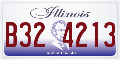 IL license plate B324213