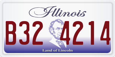 IL license plate B324214