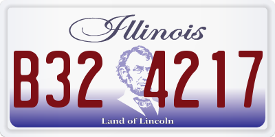 IL license plate B324217