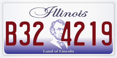 IL license plate B324219