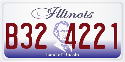 IL license plate B324221