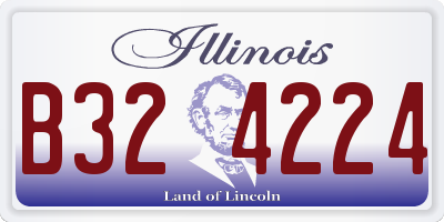 IL license plate B324224