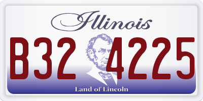 IL license plate B324225