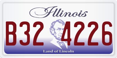 IL license plate B324226