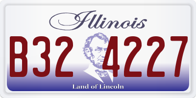 IL license plate B324227
