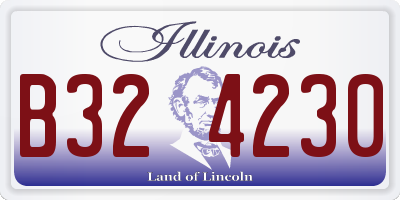 IL license plate B324230