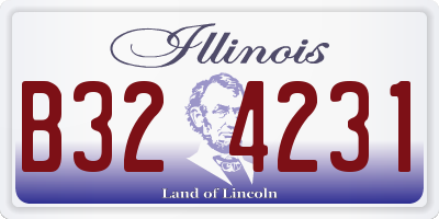 IL license plate B324231