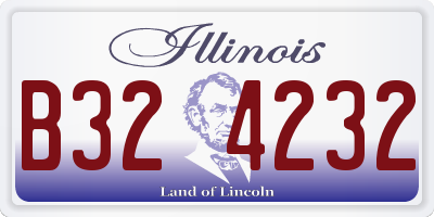 IL license plate B324232