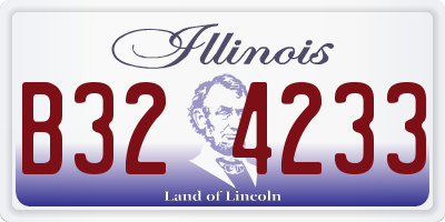 IL license plate B324233