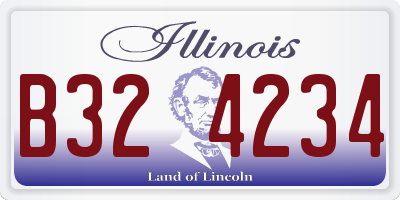 IL license plate B324234