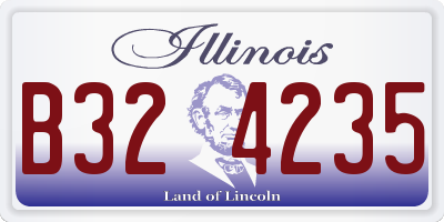 IL license plate B324235