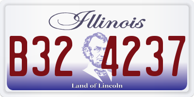 IL license plate B324237
