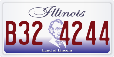 IL license plate B324244