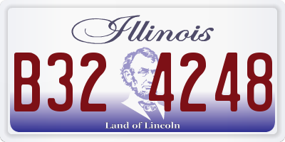 IL license plate B324248