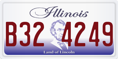IL license plate B324249