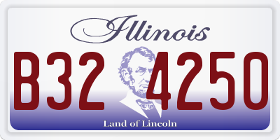 IL license plate B324250