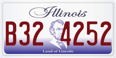 IL license plate B324252