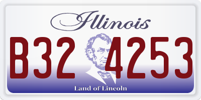 IL license plate B324253