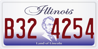 IL license plate B324254