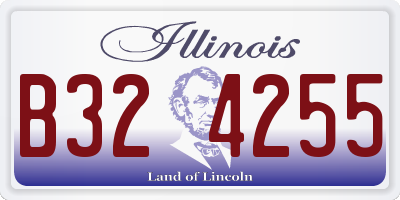 IL license plate B324255