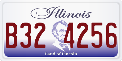 IL license plate B324256
