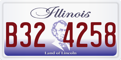 IL license plate B324258
