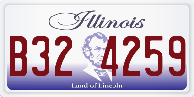 IL license plate B324259