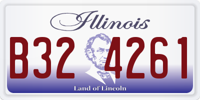 IL license plate B324261