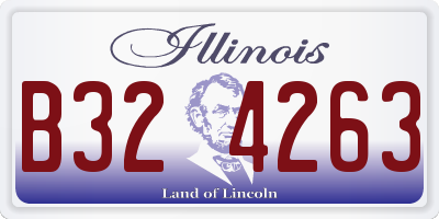 IL license plate B324263
