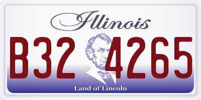 IL license plate B324265