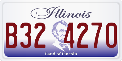 IL license plate B324270