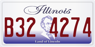 IL license plate B324274