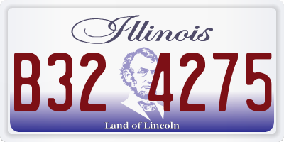 IL license plate B324275
