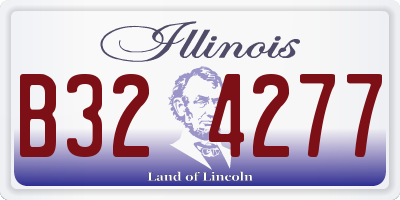 IL license plate B324277