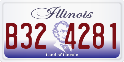 IL license plate B324281