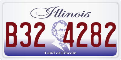IL license plate B324282