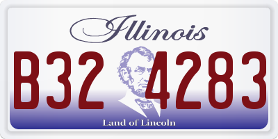 IL license plate B324283