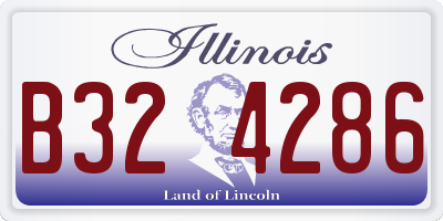 IL license plate B324286