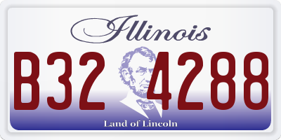 IL license plate B324288
