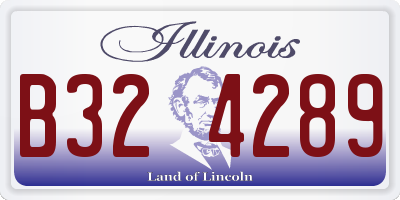 IL license plate B324289