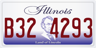 IL license plate B324293