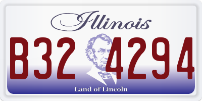 IL license plate B324294