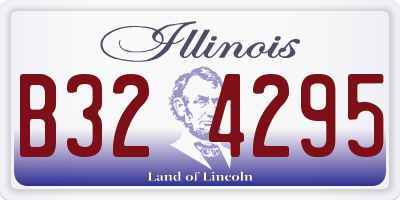 IL license plate B324295