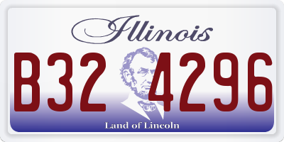 IL license plate B324296