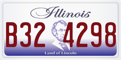 IL license plate B324298