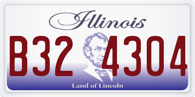 IL license plate B324304