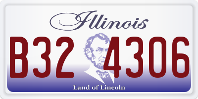 IL license plate B324306