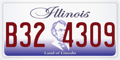 IL license plate B324309