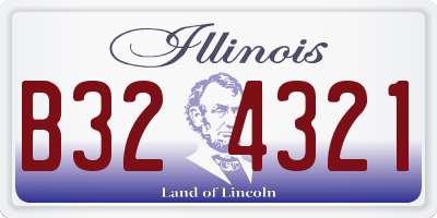 IL license plate B324321