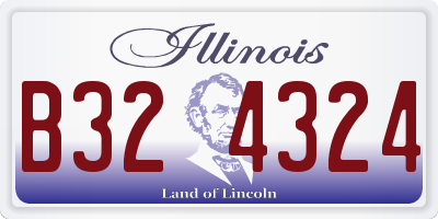 IL license plate B324324